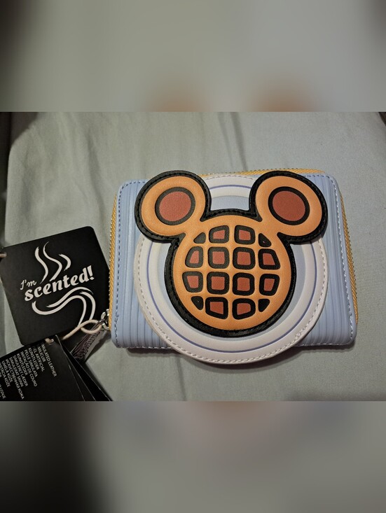 Loungefly Handbags - NWT Loungefly Disney Mickey Mouse Waffle Scented Small Zip Wallet - BL Exclusive